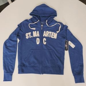 U.S. Apparel Sweatshirt Hoodie Blue Jacket